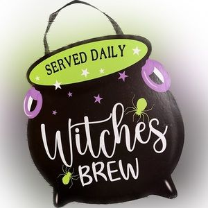 “Witches Brew” Halloween Door/Wall Hanger Decor